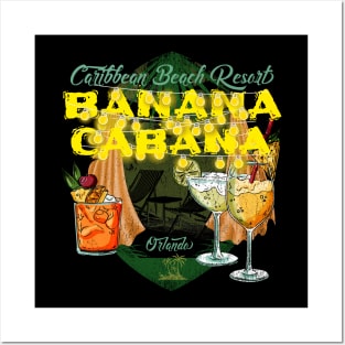 Banana Cabana Caribbean Beach Resort Orlando Pool Bar Posters and Art